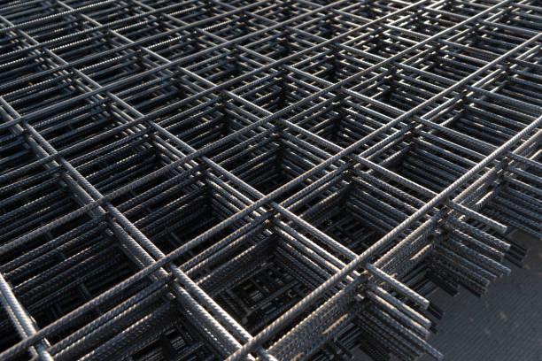 The rebar is bonded with steel wire for use as a construction infrastructure. Which part of the rebar has rusted due to chemical reactions.